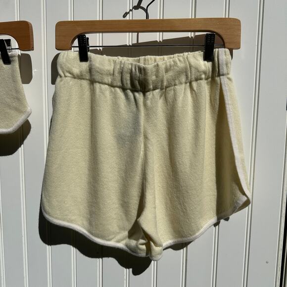 Lisa Yang Kiyo Track Short Selah Bandeau Bra Size 1 S / M Cashmere Cream Yellow - Picture 13 of 14